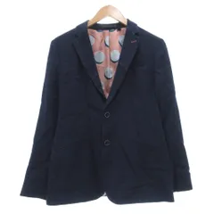 テッドベーカー TED BAKER テーラードジャケット 麻 リネン 2 紺 ネイビー 無地 テーラードカラー 長袖 ECF001 /SX ■ECF001のサムネイル