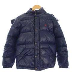 ポロ ラルフローレン POLO RALPH LAUREN ダウンジャケット ジップアップ フード ナイロン L/G(14-16) ネイビー 323795538001 /BMのサムネイル