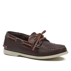 ランズエンド レディース シューズ パンプス Lands End Seaport Classic Boat Shoes Women Deep Mahoganyのサムネイル