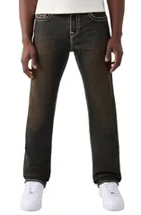 トゥルーレリジョン メンズ ボトムス デニムパンツ ジーンズ True Religion Ricky Super T Flap Straight JeansUNSET STEREO DARK WASHのサムネイル