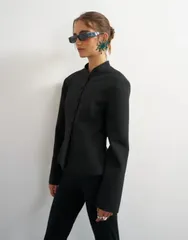 トップショップ レディース アウター ジャケット・ブルゾン Topshop drummer jacket part of a set black ブラックのサムネイル