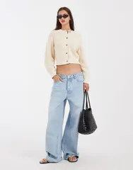 フリーピープル レディース アウター カーディガン Free People Vienna cardigan IVORY アイボリーのサムネイル