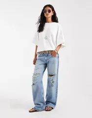 フリーピープル レディース トップス Tシャツ Free People Atlas dolman oversized top IVORY アイボリーのサムネイル