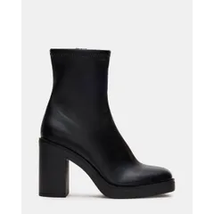 スティーブ マデン レディース シューズ ブーツ・レインブーツ ヒール Steve Madden Mesmerize Block Heel Boot Black ブラックのサムネイル
