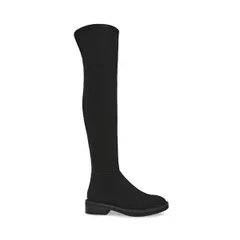 スティーブ マデン レディース シューズ ブーツ・レインブーツ Steve Madden Leza Boots Black Suede ブラックのサムネイル