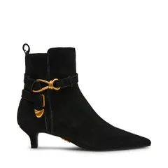 スティーブ マデン レディース シューズ ブーツ・レインブーツ アンクル ヒール Steve Madden Womens Roller Ankle Heeled Boots Black Suede ブのサムネイル