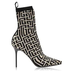 バルマン レディース シューズ ブーツ・レインブーツ Balmain Skye Mono Boot IvoireNoir GFEのサムネイル