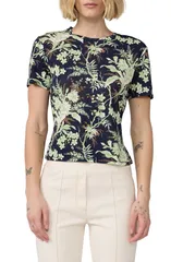 ダイアン フォン ファステンバーグ レディース トップス シャツ Diane von Furstenberg Botanical Short Sleeve Top AVALON MARITIMEのサムネイル