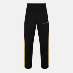 パーム・エンジェルス メンズ ボトムス カジュアルパンツ ジョガーパンツ Palm Angels Mens Classic Open Bottom Woven Joggers BlackYellowのサムネイル