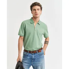 ガント メンズ トップス ポロシャツ コントラスト Gant Contrast Piqu Polo Shirt Green グリーンのサムネイル