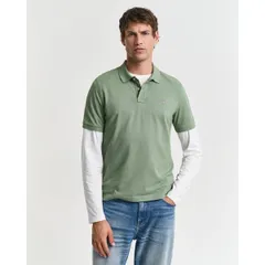 ガント メンズ トップス ポロシャツ Gant RegularFit Shield Piqu Polo Shirt Green グリーンのサムネイル