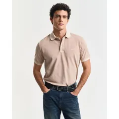 ガント メンズ トップス ポロシャツ Gant Sunfaded Piqu Polo Shirt Sand サンドのサムネイル