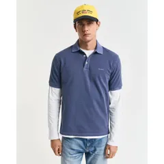 ガント メンズ トップス ポロシャツ Gant Sunfaded Piqu Polo Shirt Navy ネイビーのサムネイル