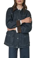 リーバイス レディース アウター ジャケット・ブルゾン コーデュロイ Levis Corduroy Collar Military Jacket RINSEのサムネイル