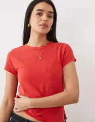 フリーピープル レディース トップス Tシャツ Free People nova top High risk red レッドのサムネイル