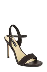 ナインウェスト レディース シューズ サンダル アンクル Nine West Maorankle Strap Stiletto Sandal Women DARK BROWN ブラウンのサムネイル