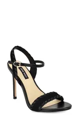 ナインウェスト レディース シューズ サンダル アンクル Nine West Maorankle Strap Stiletto Sandal Women BLACK ブラックのサムネイル