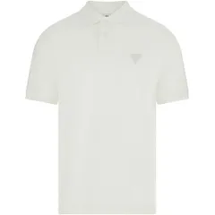 ゲス メンズ トップス ポロシャツ Guess Mens Manfredi Short Sleeve Polo Shirt Salt White ホワイトのサムネイル