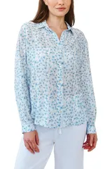 ベラダール レディース トップス シャツ プリント Bella Dahl Print ButtonUp Shirt BLUE DITSY ブルーのサムネイル