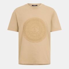 バルマン メンズ トップス Tシャツ Balmain Mens Medal TShirt Camel キャメル