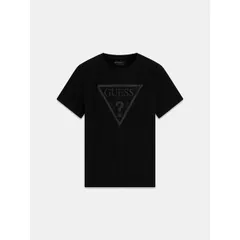 ゲス メンズ トップス Tシャツ スリムフィット Guess Mens Triangular Slim FitShirt Smart Blue ブルーのサムネイル