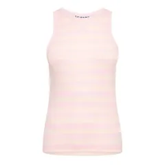 ガニー レディース トップス シャツ ベスト コットン Ganni Womens Cotton Racerback Vest Chalk Pink チョークのサムネイル
