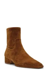 スティーブ マデン レディース シューズ ブーツ・レインブーツ ヒール Steve Madden Define Block Heel Bootie Women CHESTNUT SUEDEのサムネイル