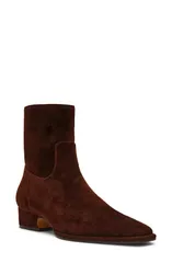 スティーブ マデン レディース シューズ ブーツ・レインブーツ ヒール Steve Madden Define Block Heel Bootie Women DARK BROWN SUEDE ブラウのサムネイル