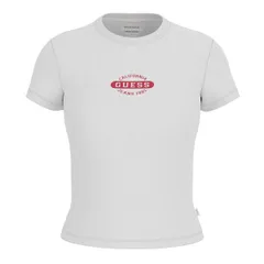 ゲス レディース トップス シャツ Guess Womenstamp Baby Tee GJ Light Grey グレーのサムネイル