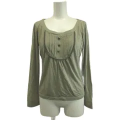 プロポーション ボディドレッシング PROPORTION BODY DRESSING カットソー トップス 3 カーキ 長袖 プリーツ /KK ■ECC005のサムネイル