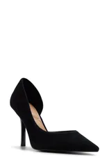 アルド レディース シューズ パンプス ALDO Kaysie Pointed Toe Half DOrsay Pump BLACK ブラックのサムネイル