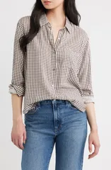 レイルズ レディース トップス シャツ ギンガムチェック ギンガム Rails Josephine Gingham ButtonUp Shirt ESPRESSO GINGHAMのサムネイル