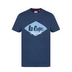 レークーパー メンズ トップス シャツ ロゴ Lee Cooper Logo T Shirt Mens Vintage Blue ブルーのサムネイル