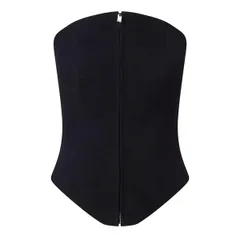 アレキサンダー・マックイーン レディース トップス シャツ Alexander McQueen Bustier Top Black ブラックのサムネイル