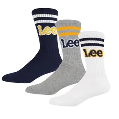 リー メンズ アンダーウェア 靴下 コットン Lee Mens Erskin Cotton Crew Socks NvyWhiteGry ホワイトのサムネイル