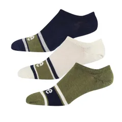 リー メンズ アンダーウェア 靴下 コットン アンクル Lee Mens Gerrard Cotton Ankle Socks BlueEcruOlive エクリュのサムネイル