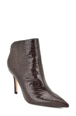 ナインウェスト レディース シューズ ブーツ・レインブーツ アンクル Nine West Gesabel Ankle Bootie Women DARK BROWN CROC ブラウンのサムネイル