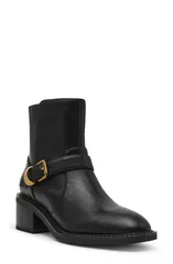 アンクライン レディース シューズ ブーツ・レインブーツ Anne Klein Amias Bootie Women BLACK SMOOTH ブラックのサムネイル