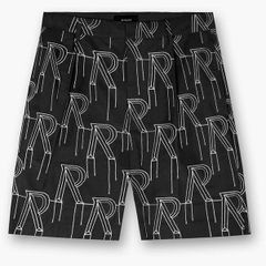 リプレゼント メンズ ボトムス ハーフパンツ・ショーツ トラックスーツ ショートパンツ コットン Represent Mens Cotton Woven Tracksuit Shorts Black