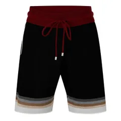 アミリ メンズ ボトムス ハーフパンツ・ショーツ トラックスーツ ショートパンツ Amiri Mens Woven Tracksuit Shorts Black ブラックのサムネイル