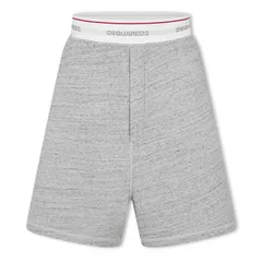 ディースクエアード メンズ ボトムス カジュアルパンツ ショートパンツ フリース DSquared2 Mens Fleece Jogger Shorts Grey Melange グレーのサムネイル