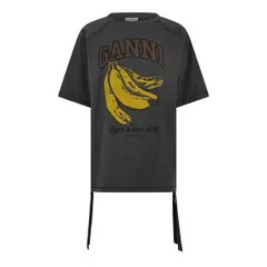 ガニー レディース トップス Tシャツ レギュラーフィット ジャージー Ganni Womens Future Jersey Regular FitShirt Volcanic Ash アッシュのサムネイル