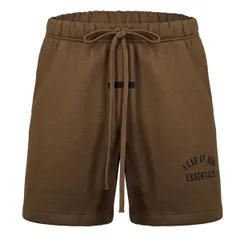 フィアオブゴッド メンズ ボトムス ハーフパンツ・ショーツ ショートパンツ コットン ロゴ Fear Of God Essentials Cotton Logo Shorts Olive オリーブのサムネイル