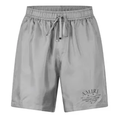 アミリ メンズ ボトムス ハーフパンツ・ショーツ トラックスーツ ショートパンツ Amiri Mens Art Dstrt Woven Tracksuit Shorts Grey グレーのサムネイル
