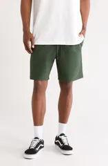 バンズ メンズ ボトムス ハーフパンツ・ショーツ ショートパンツ コットン Vans Range Relaxed Stretch Cotton Shorts OIL GREEN グリーンのサムネイル