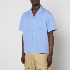 リプレゼント メンズ トップス シャツ Represent Collar Short Sleeved Bowling Shirt Blue ブルー