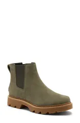 ソレル レディース シューズ ブーツ・レインブーツ チェルシーブーツ チェルシー SOREL Revel Road Waterproof Chelsea Boot Women STONE GREENのサムネイル