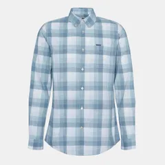 バブアー メンズ トップス シャツ Barbour Hillroad Shirteal TE31 ティールのサムネイル