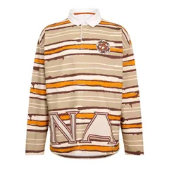 ナパピリ メンズ トップス シャツ Napapijri x PDF Long Sleeve Rugby Shirt OrangeBeige オレンジのサムネイル