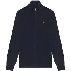 ライルアンドスコット メンズ アウター ニット・セーター カーディガン Lyle and Scott Mens Zipped Cardigan Drk Navy Marl マールのサムネイル